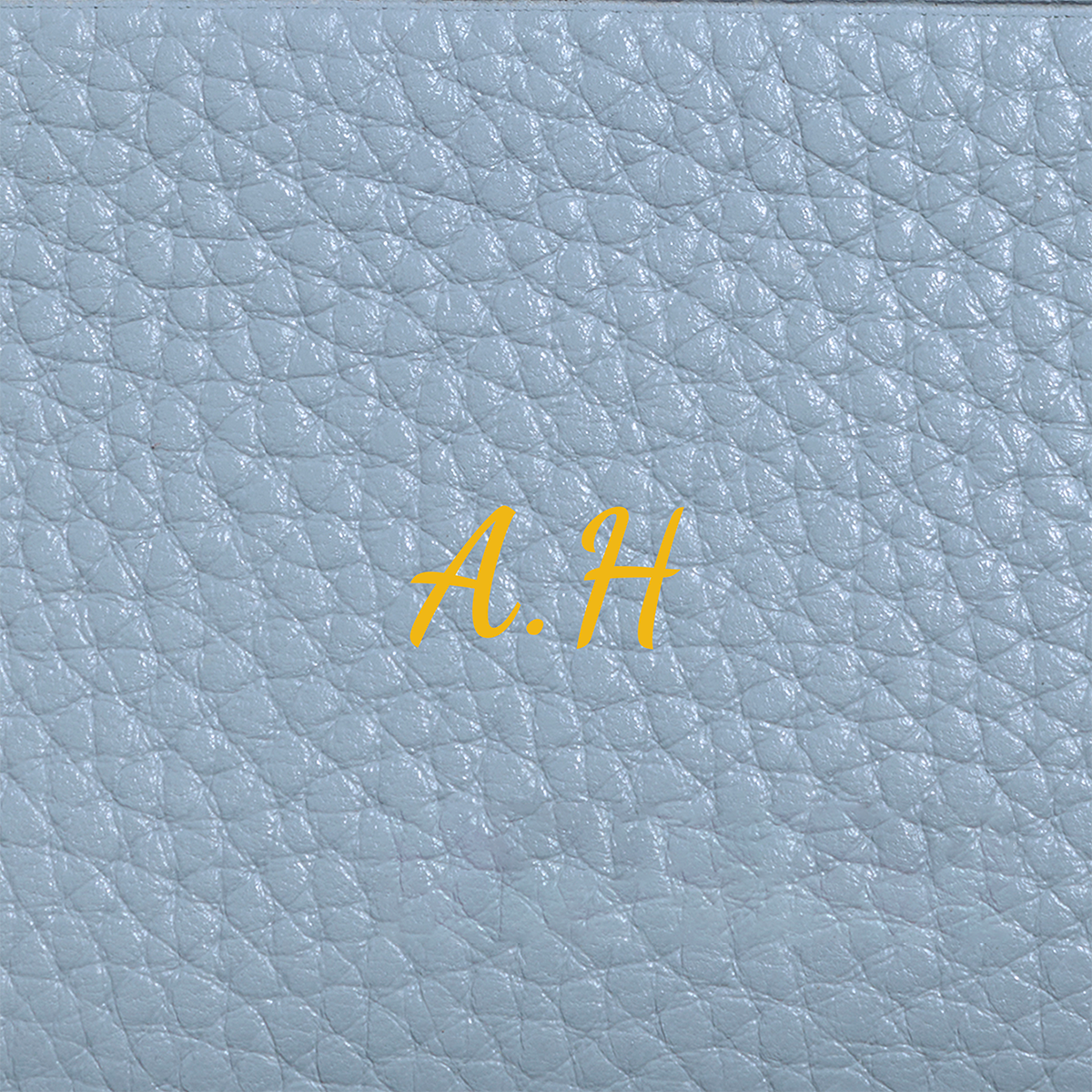 Leather Card Holder (Powder Blue)