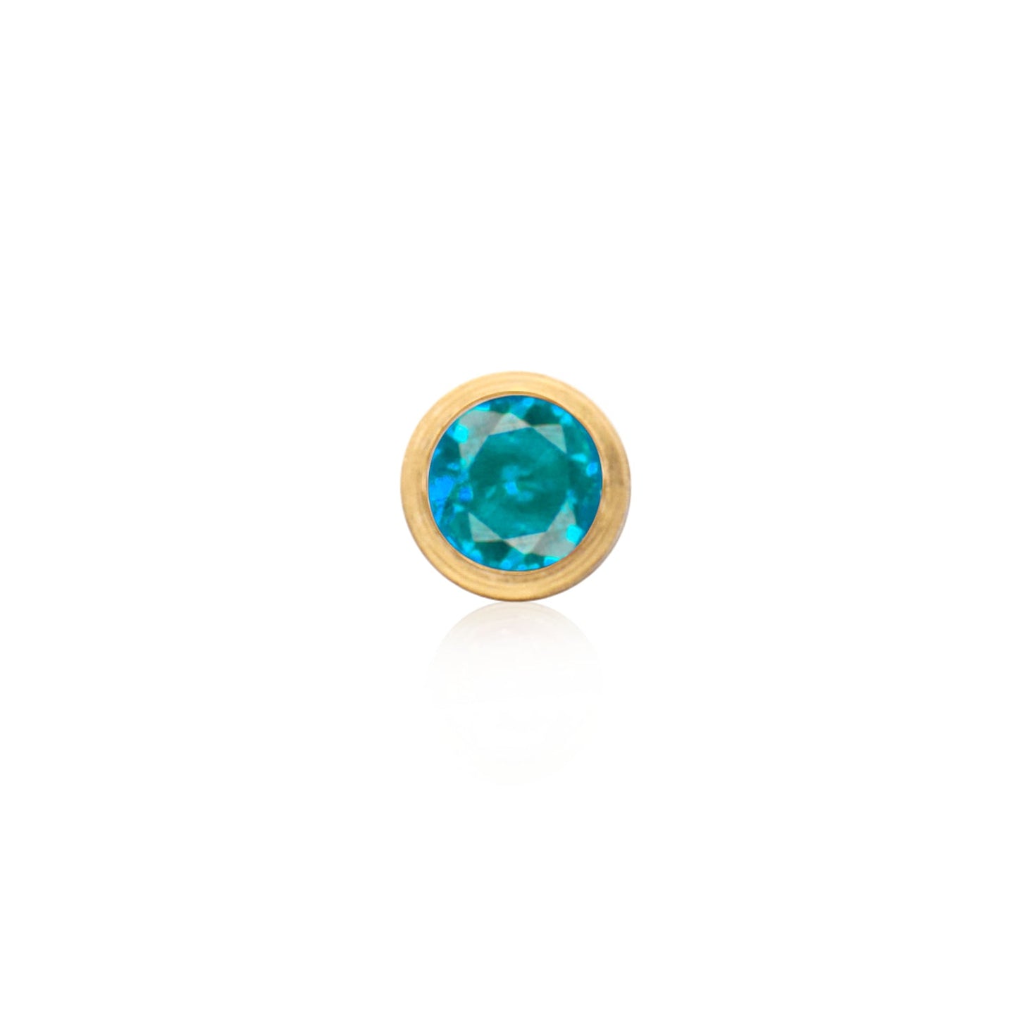 Birthstone Huggie Hoops (Gold)