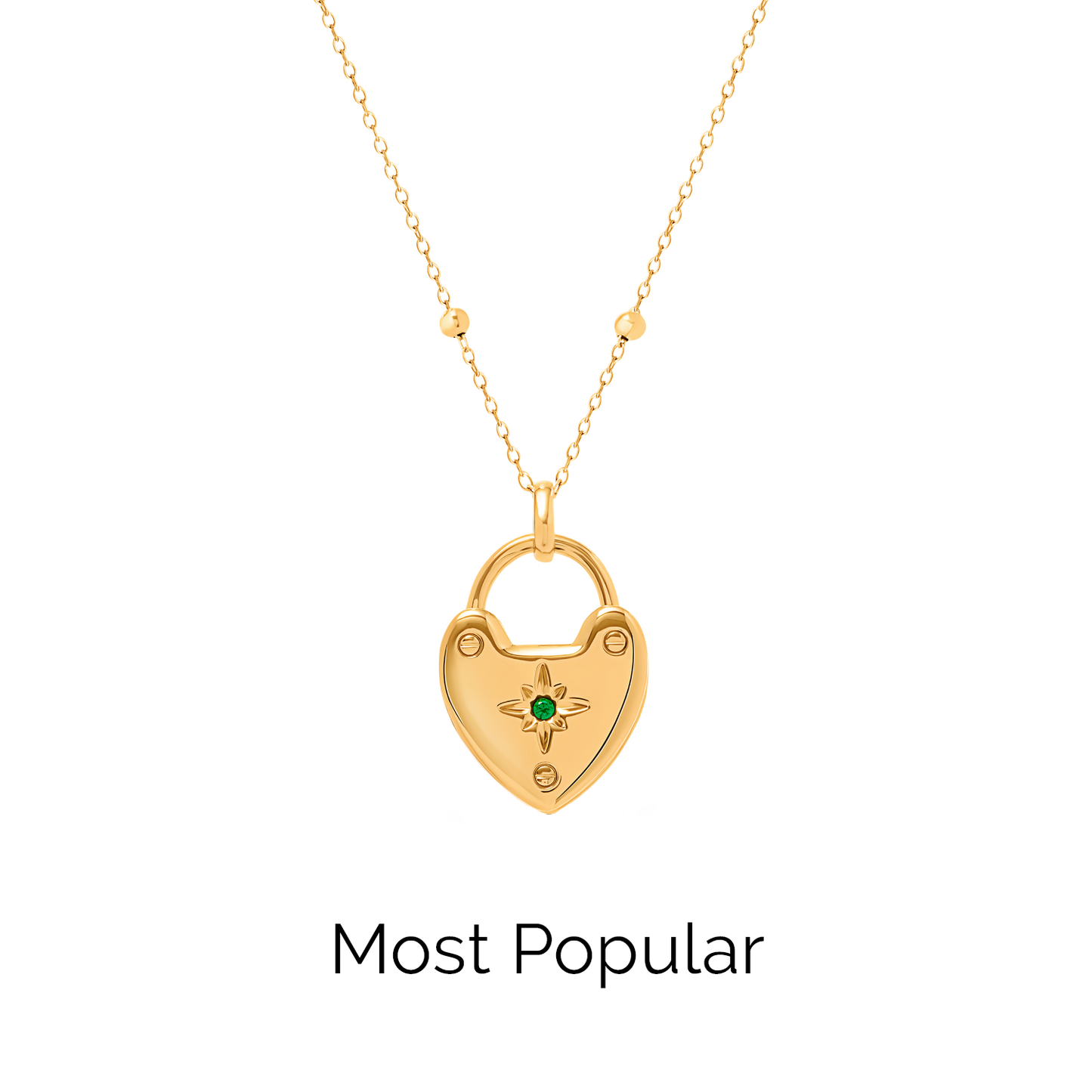 Photo Love Locket Necklace (Gold) - TEST