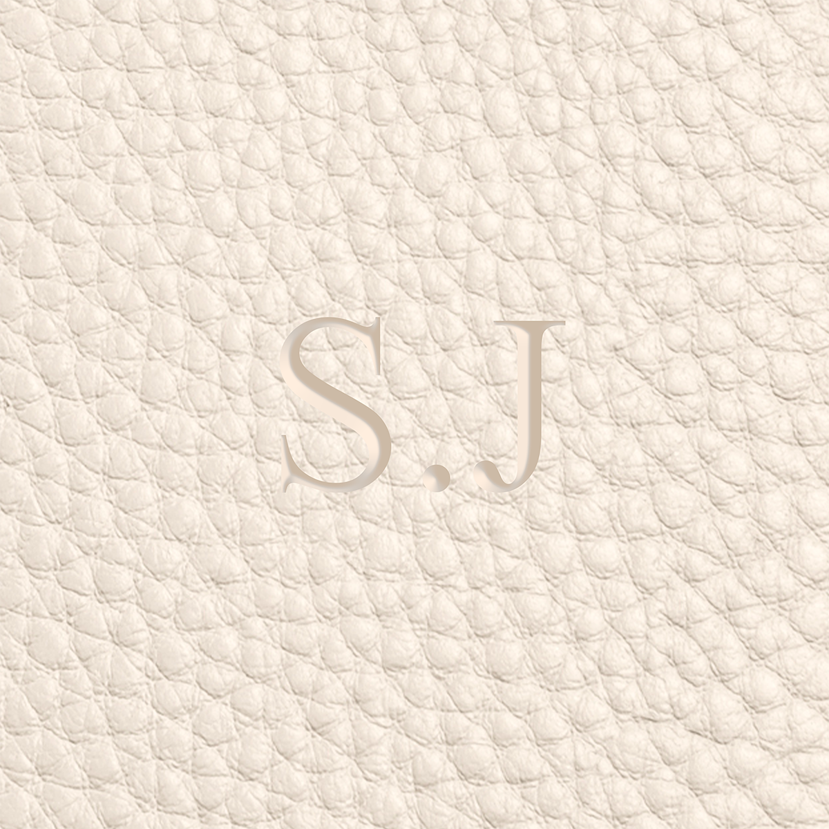 Leather Clutch Pouch (Ivory)