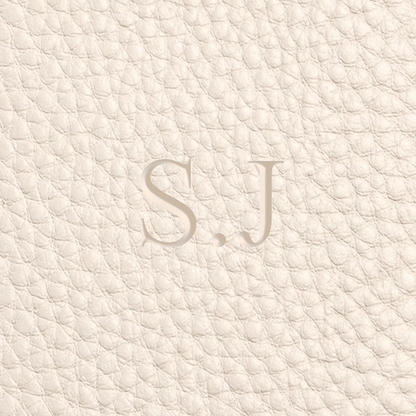 Leather Luggage Tag (Ivory)