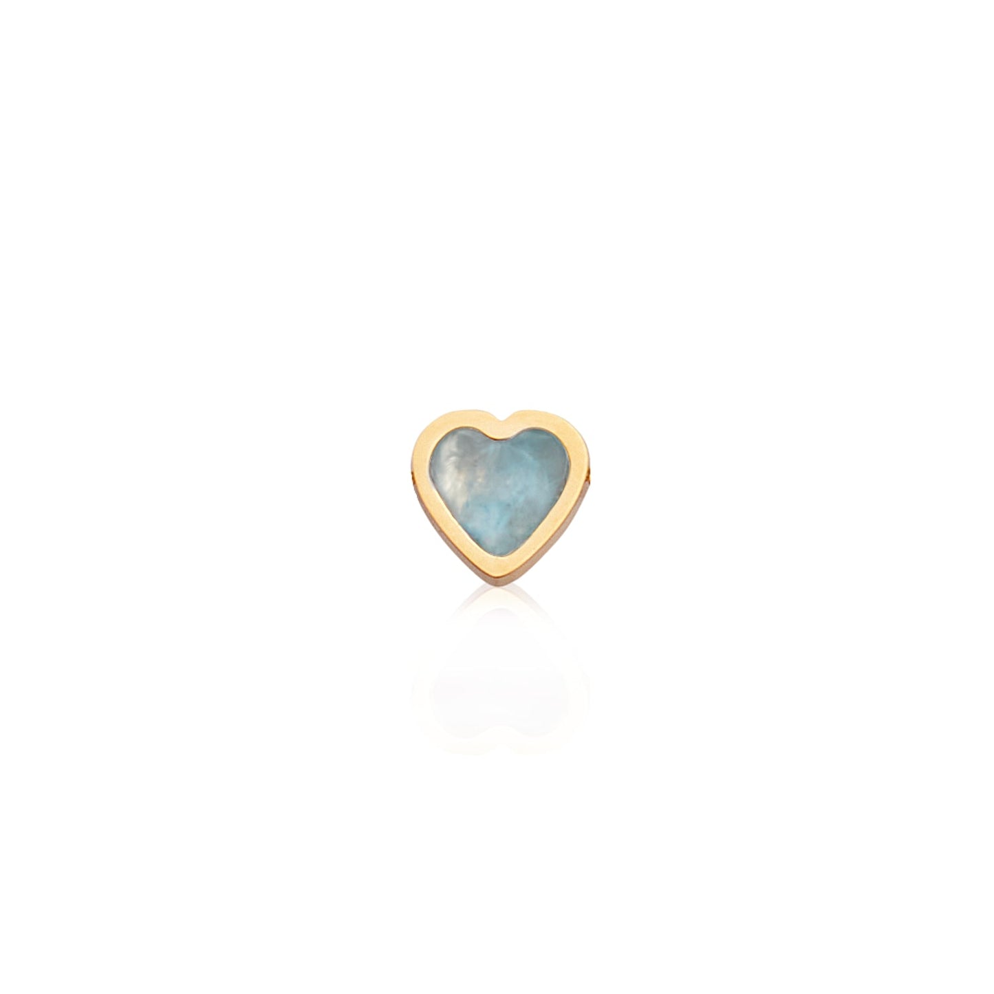Mini Heart Birthstone Bracelet (Gold)