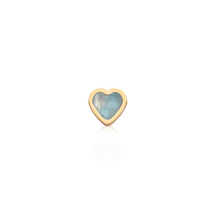 Made Mine Mini Heart Birthstone Necklace (Gold)