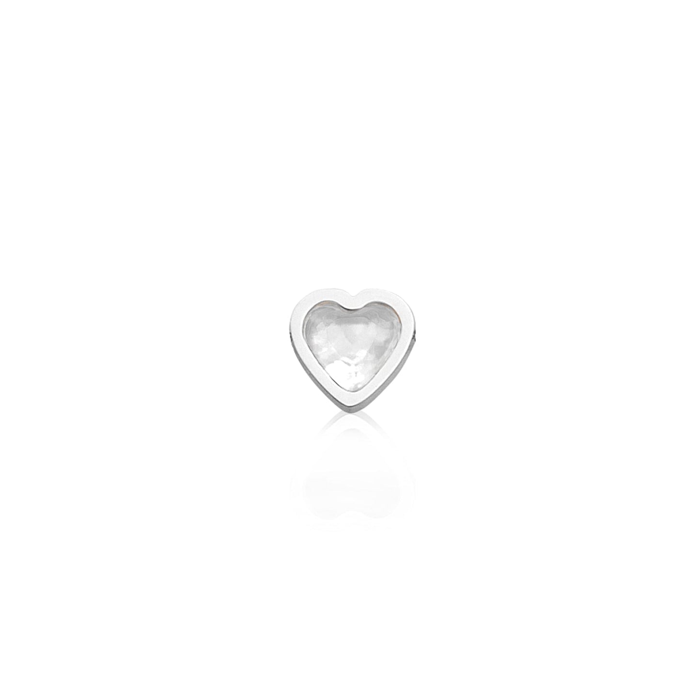 Made Mine Charms - Heart Birthstone Charms (Silver)