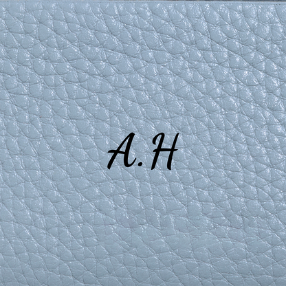 Leather Card Holder (Powder Blue)