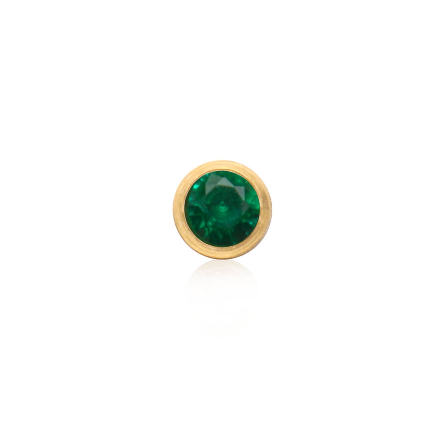 Birthstone Stud Earring (Gold)