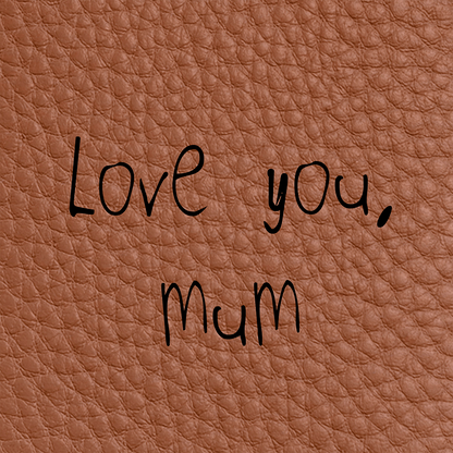 Leather Luggage Tag (Tan)