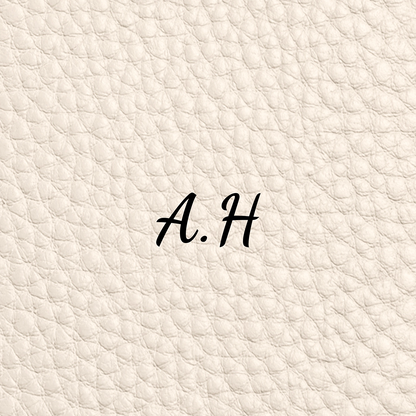 Leather Luggage Tag (Ivory)