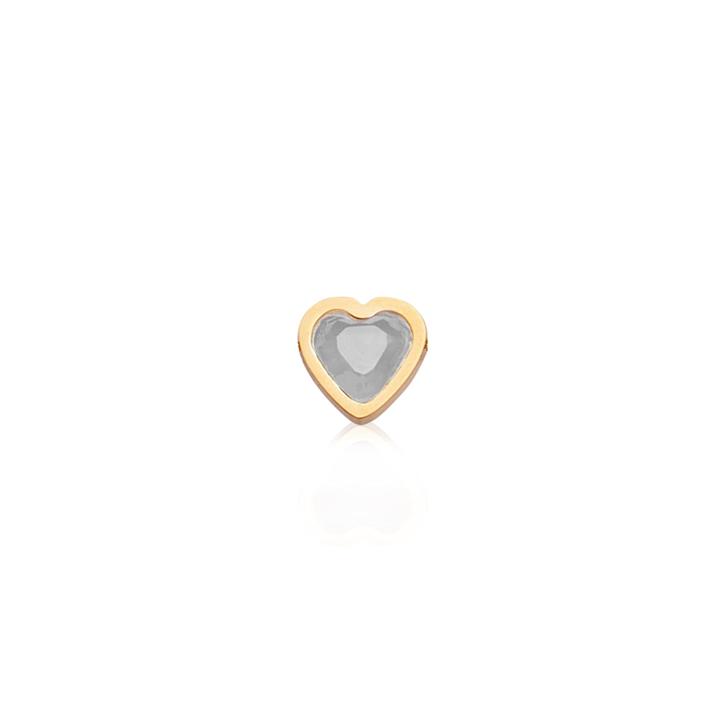 Made Mine Mini Heart Birthstone Bracelet (Gold)