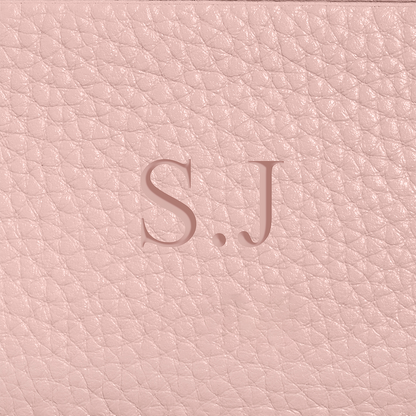 Leather Card Holder (Blush Nude)