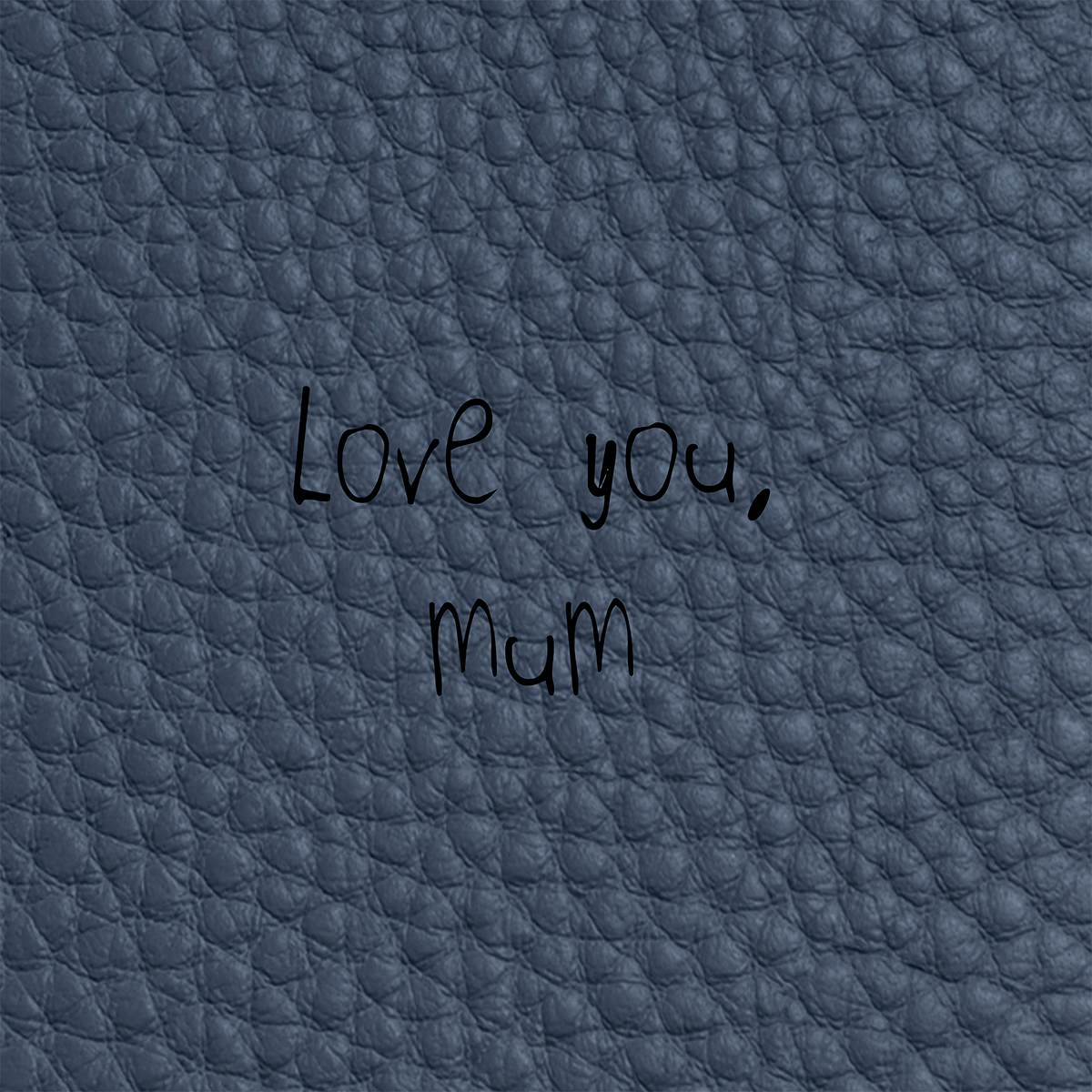 Leather Luggage Tag (Navy)