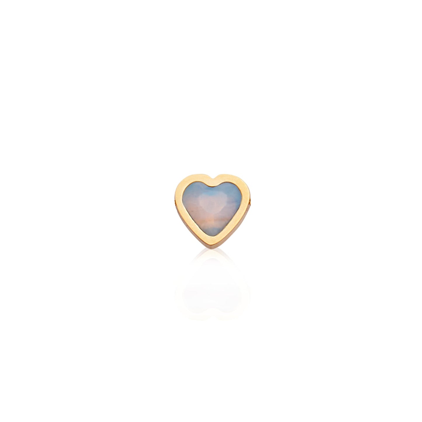Made Mine Mini Heart Birthstone Bracelet (Gold)