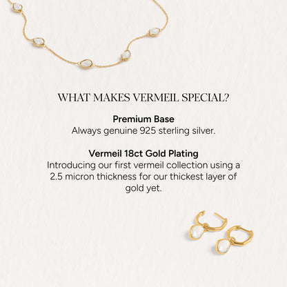 Signature Cut White Quartz Necklace (Gold)