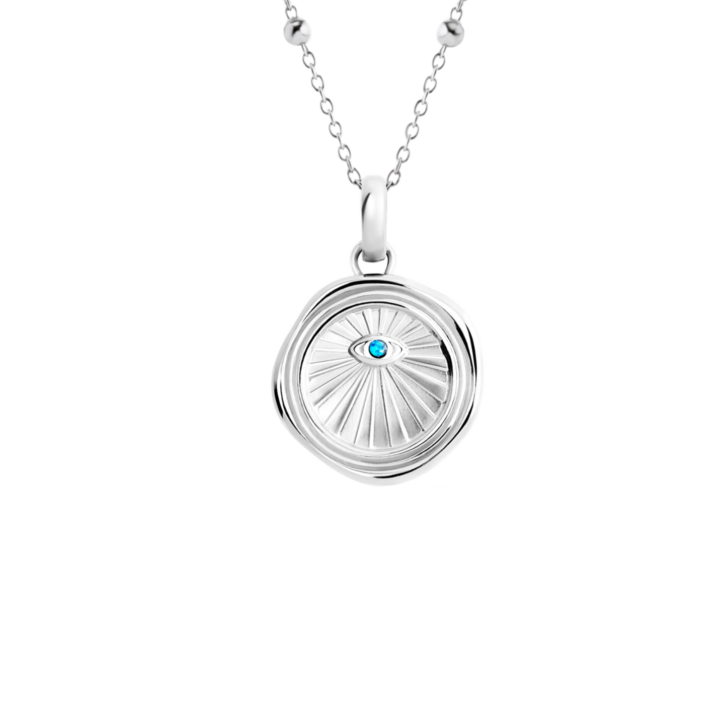 Layering Sphere Chain Necklace (Silver)