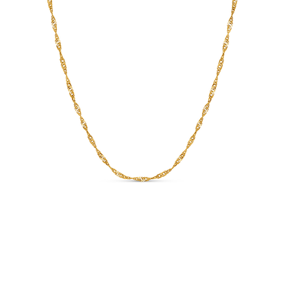 Layering Twisted Chain Necklace (Gold)
