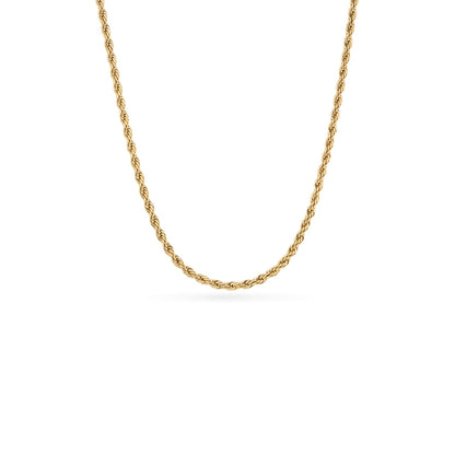 Double Fingerprint Heart Token Necklace (Gold)