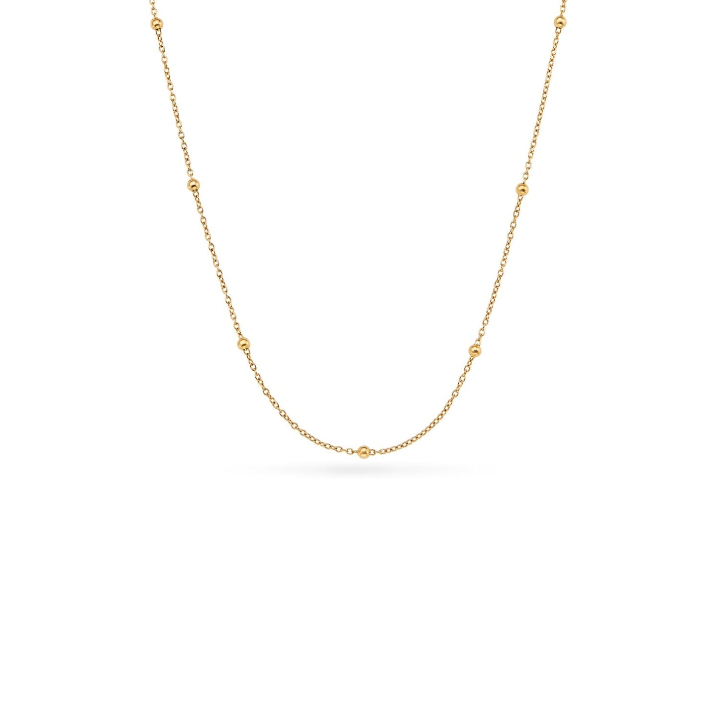 Mother of Pearl Heart Necklace & Bracelet Set (Gold)