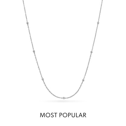 Mini Pearl Necklace Bridesmaids Gift Set (Silver)