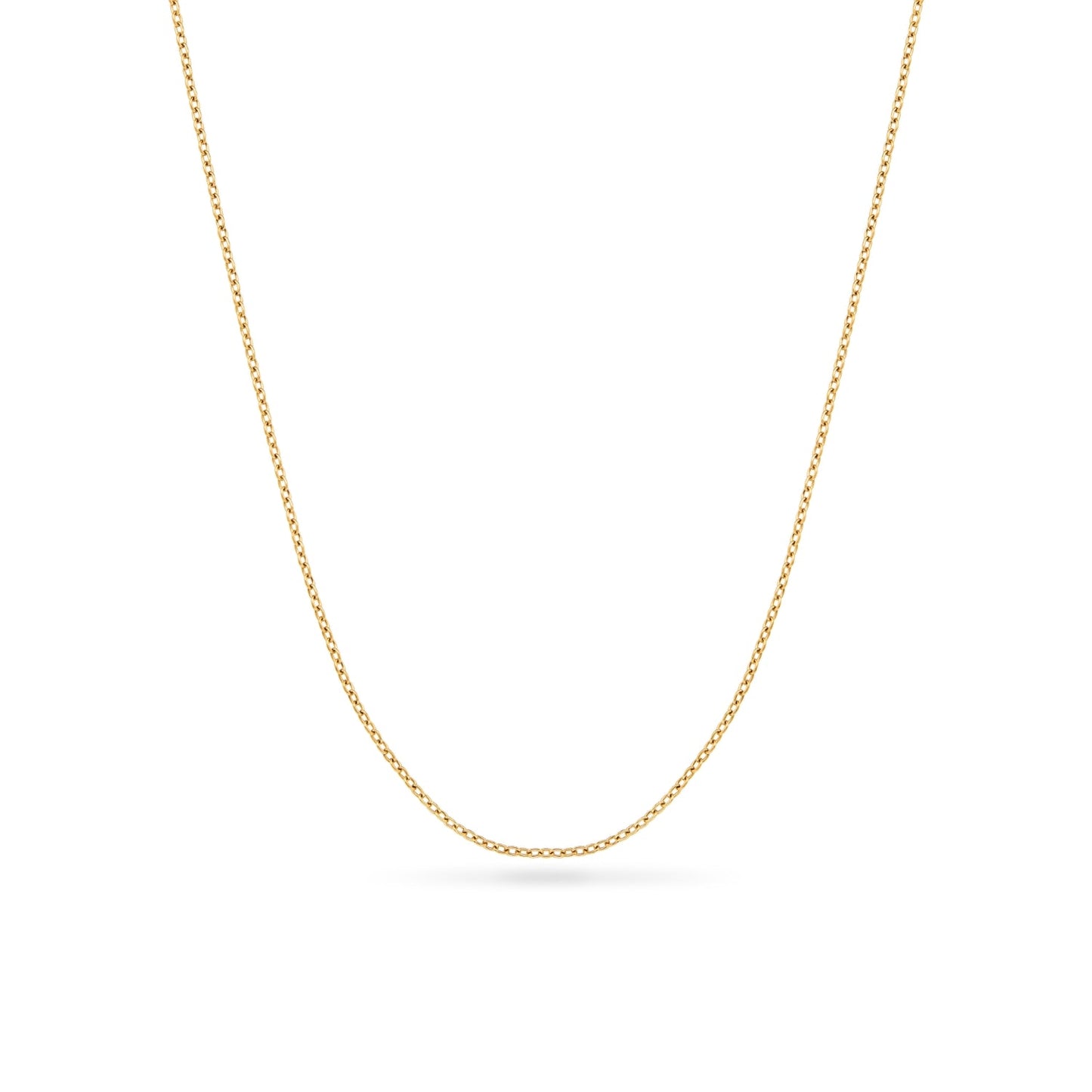Fingerprint Moon & Star Tag Necklace (Gold)