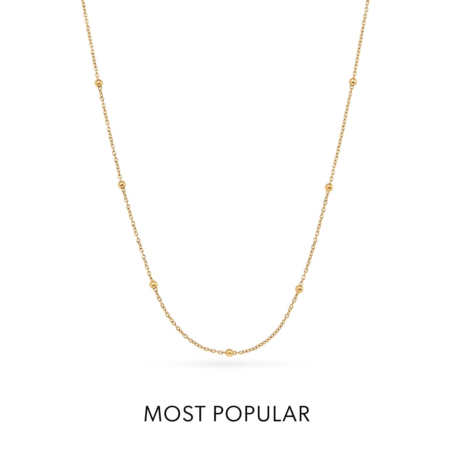 Ocean Charms Sardine Necklace (Gold)