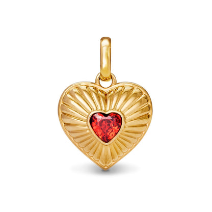 Entwine Custom Heart Necklace (Gold)
