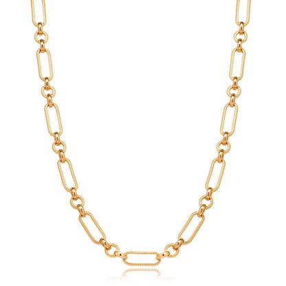 Figaro Chain Necklace (Gold)