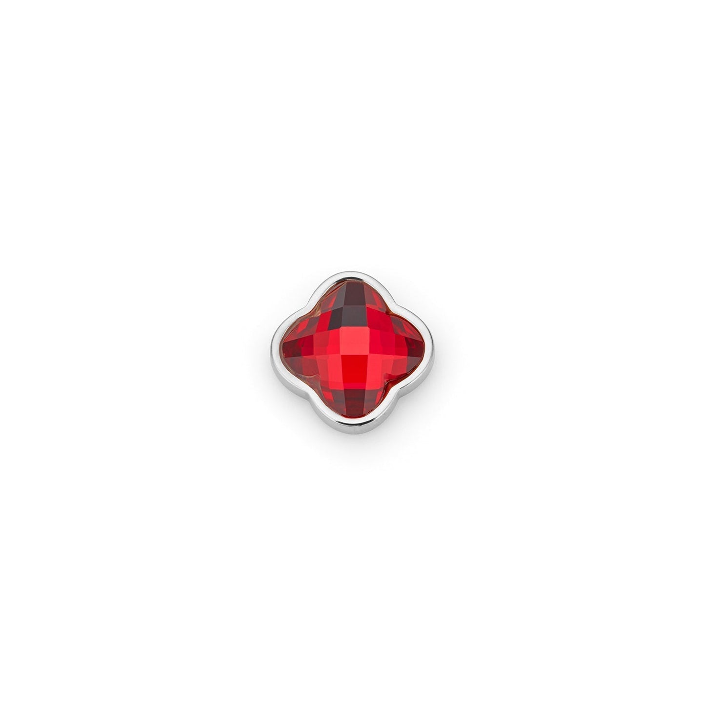 Clover Charms - Birthstone (Silver)