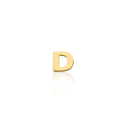 Made Mine Charms - Block Initial Charm (Gold)