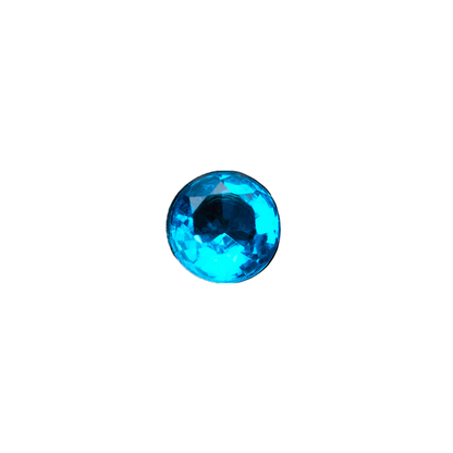 Mini Monogram Birthstone Tag Pendant (Silver)