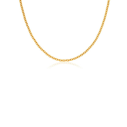 Mini Written In The Stars Initial Tag Necklace (Gold)