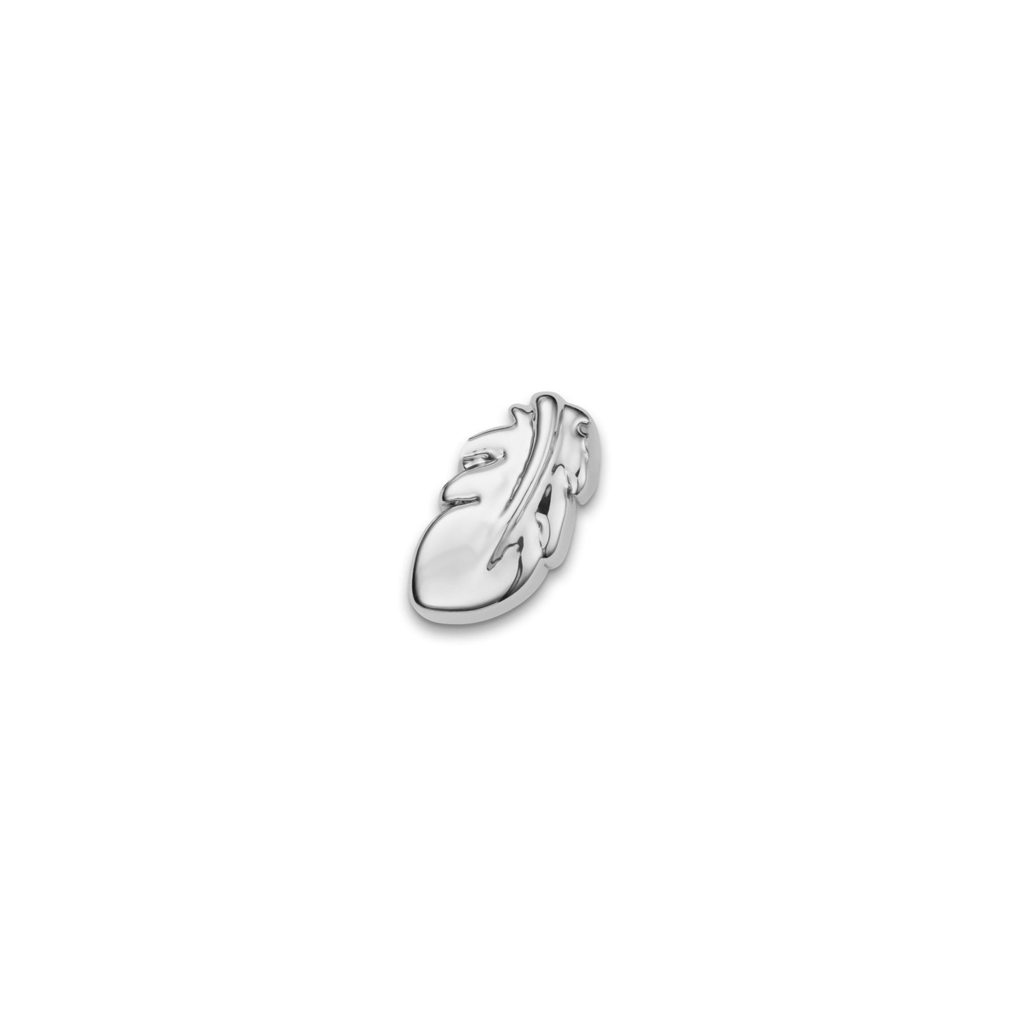 Made Mine Charms - Feather Charm (Silver)