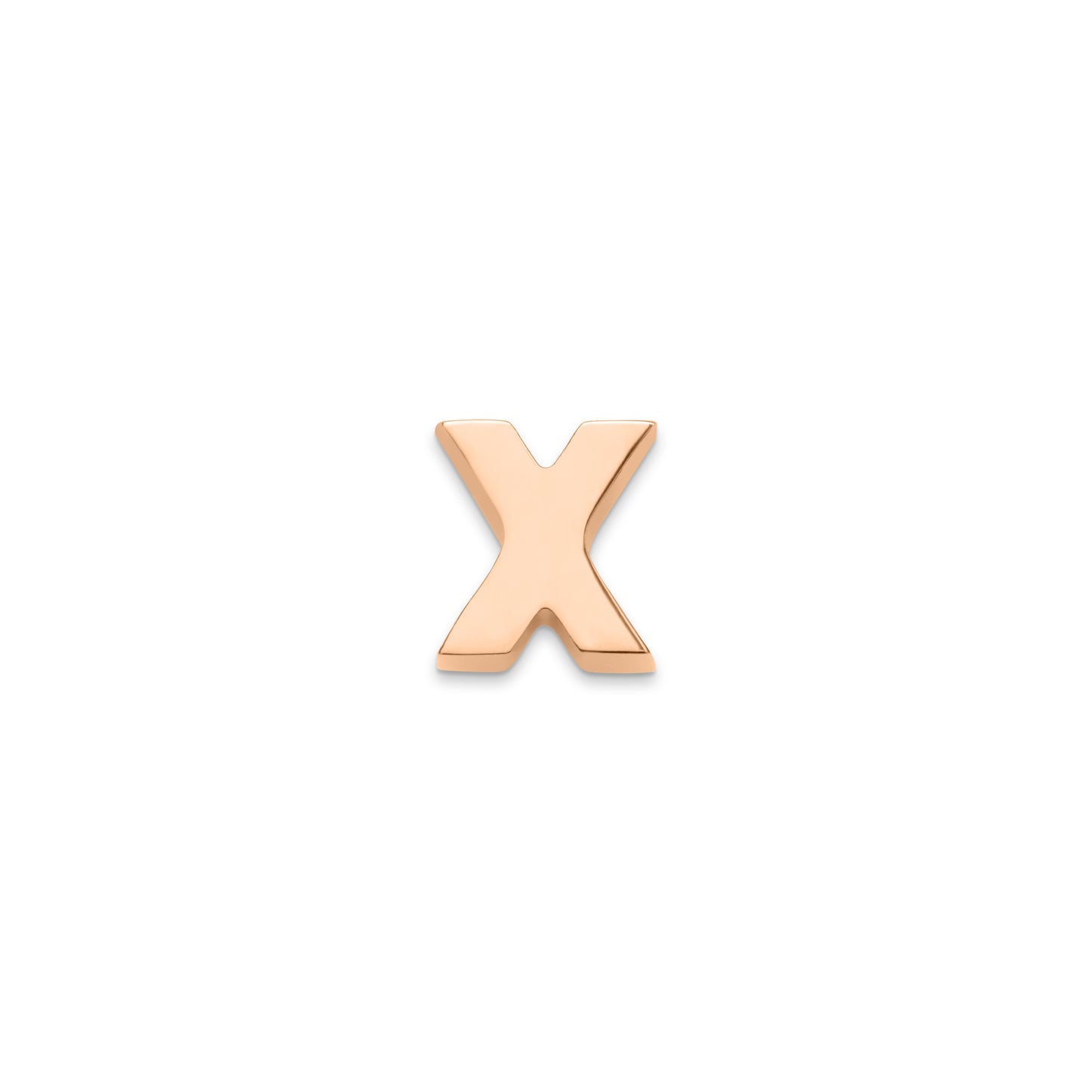 Made Mine Charms - Block Initial Charm (Rose Gold)
