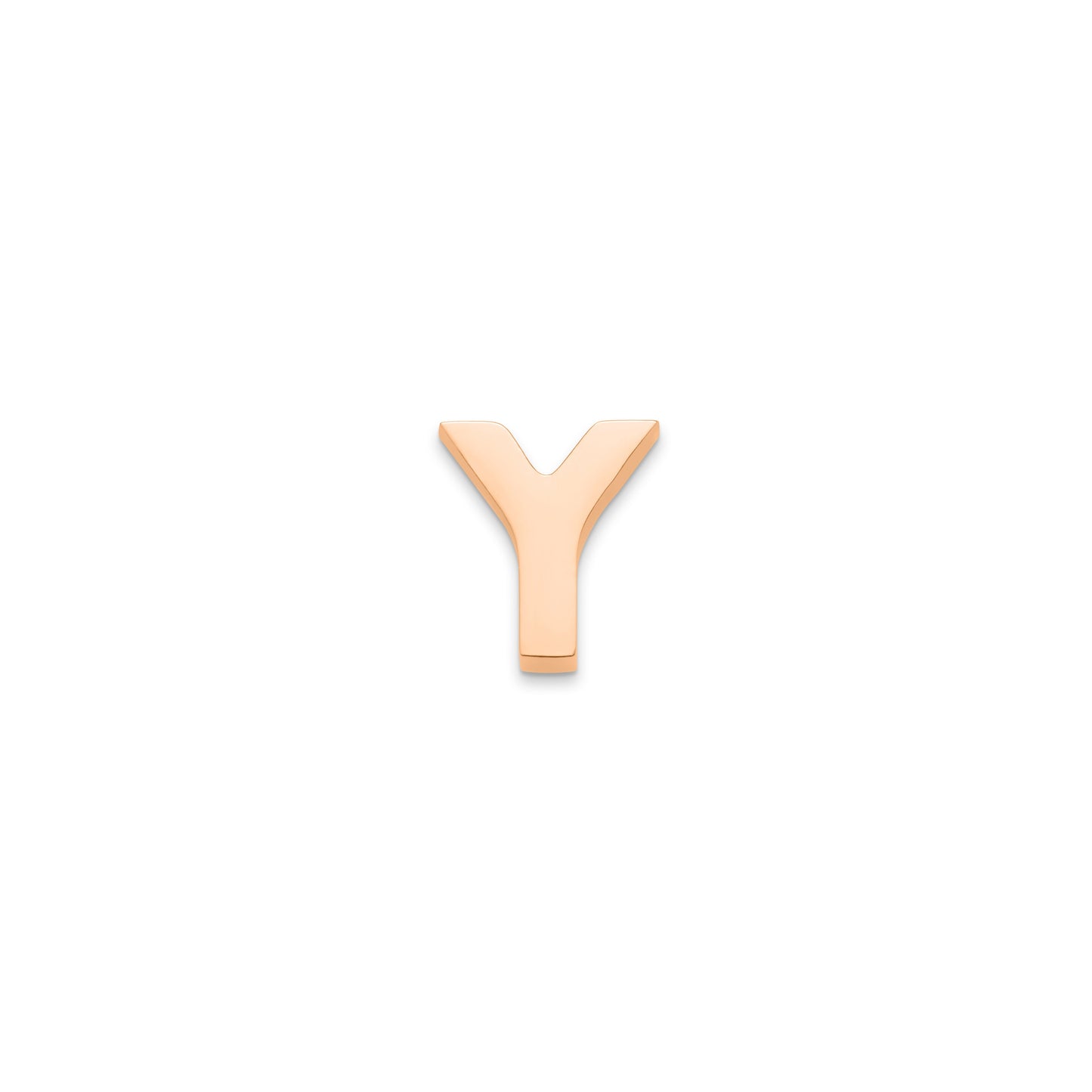 Made Mine Charms - Block Initial Charm (Rose Gold)