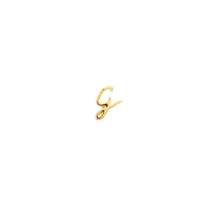Signature Initial Stud Earring (Gold)