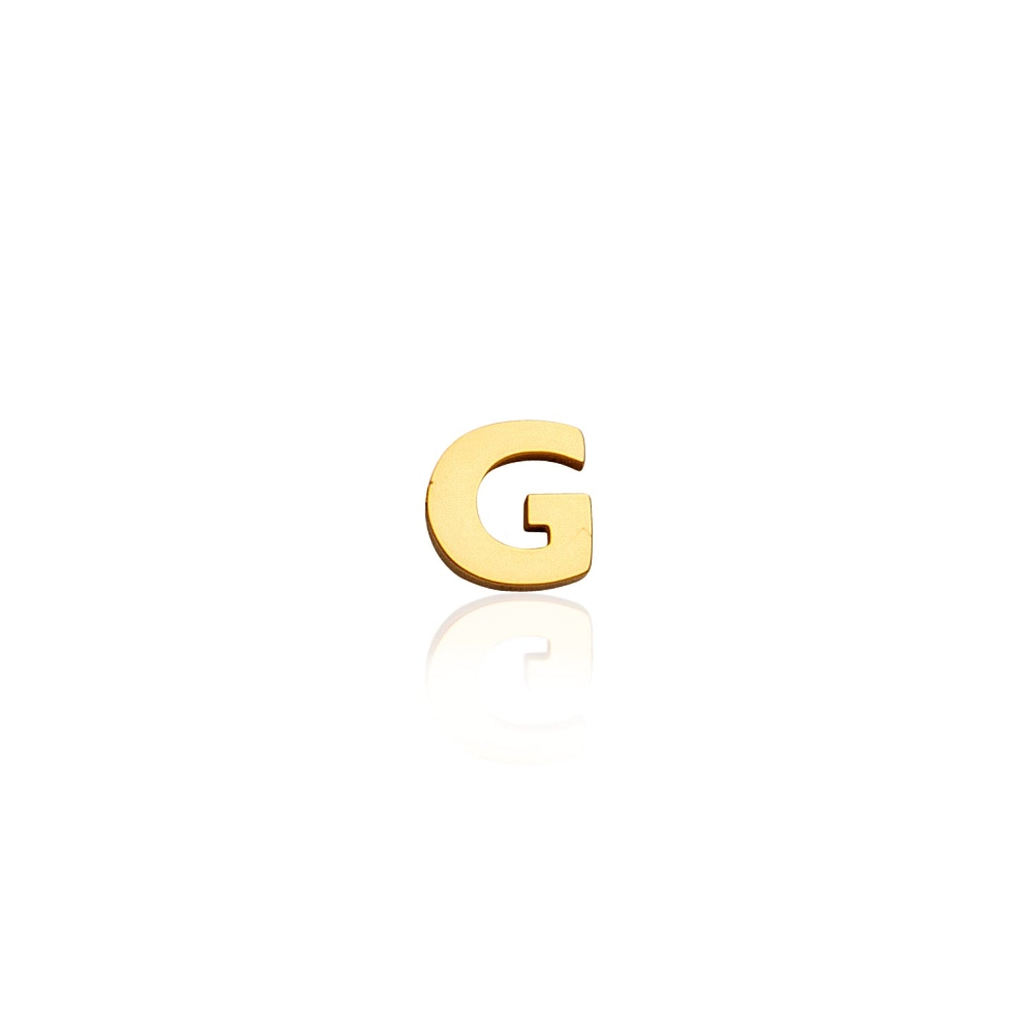 Made Mine Charms - Block Initial Charm (Gold)