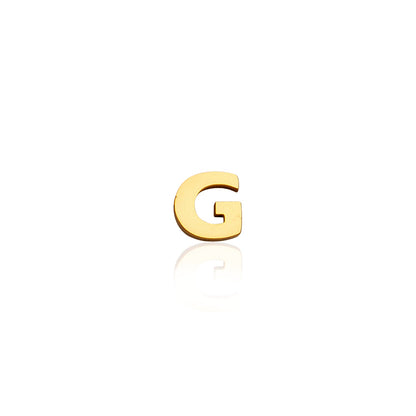 Mini Letter & Heart Birthstone Layered Necklace Set (Gold)