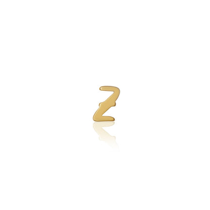 Fixed Charm - Handwritten Initial Charm (Gold)