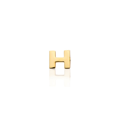 Made Mine Mini Letter Sphere Chain Necklace (Gold)