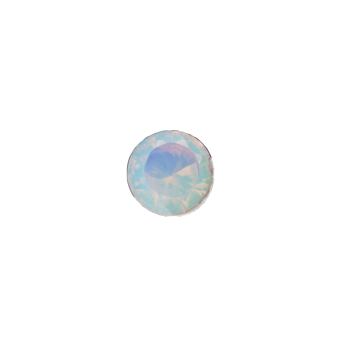Mini Monogram Birthstone Tag Pendant (Gold)
