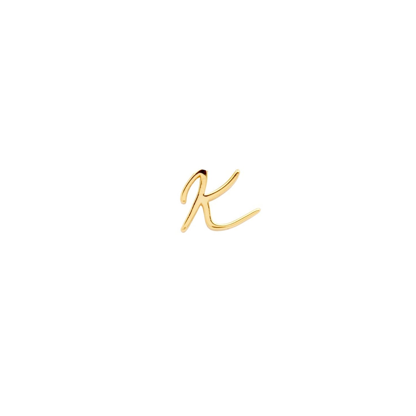 Signature Initial Stud Earring (Gold)