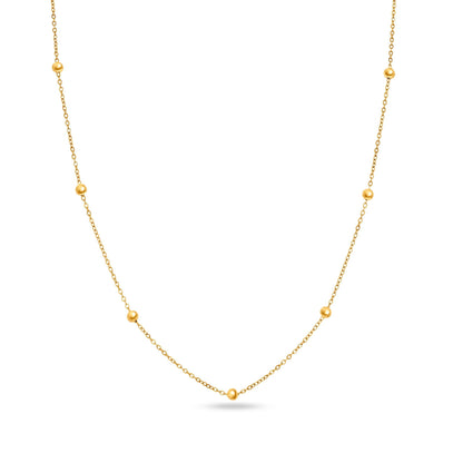 Mini & Me T-Bar Necklace Set (Gold)