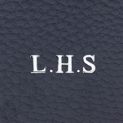 Leather Luggage Tag (Navy)