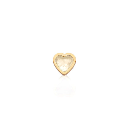 Mini Heart Birthstone Bracelet (Gold)