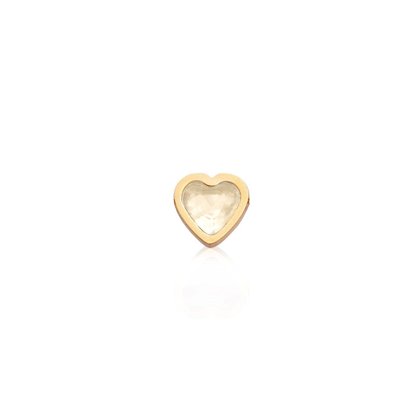 Made Mine Mini Heart Birthstone Necklace (Gold)