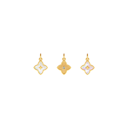 Made Mine Fine Charm - Flower (Gold)