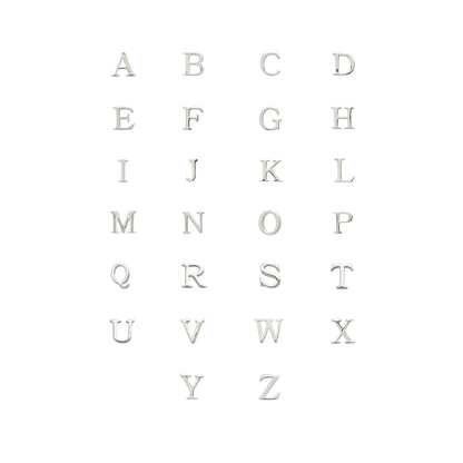 Made Mine Charms - Didot Initial Charm (Silver)