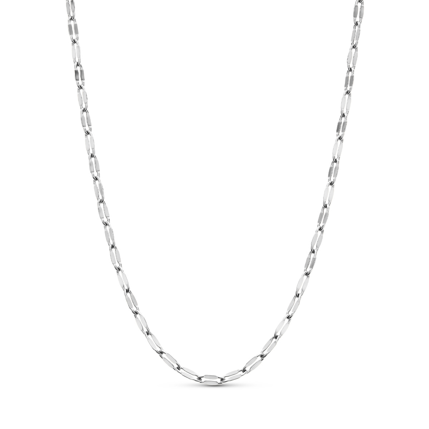 Round Photo Locket Sphere Necklace (Silver)
