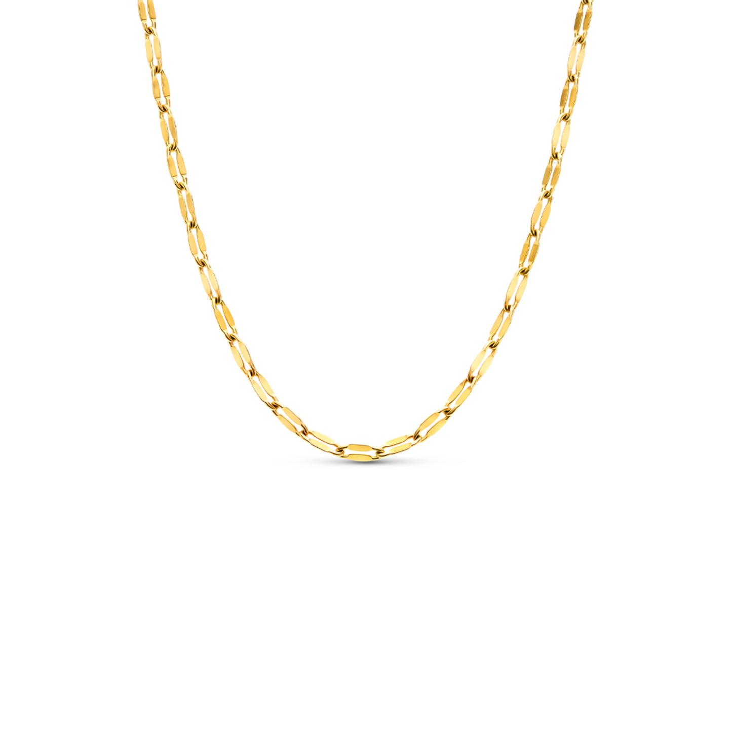 Round Photo Locket Sphere Necklace (Gold)