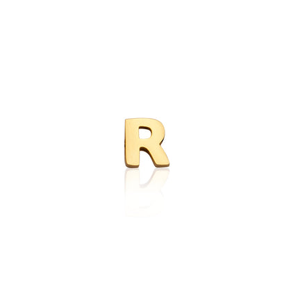 Made Mine Mini Letter Sphere Chain Necklace (Gold)