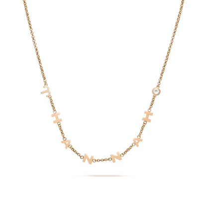 Made Mine Name Necklace (Rose Gold)